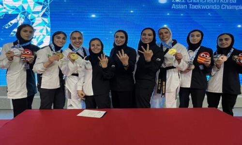 تکواندوی بانوان ایران قهرمان آسیا شد