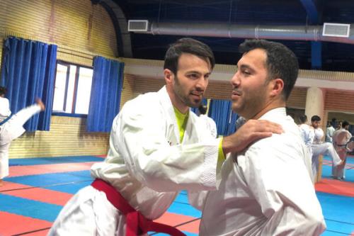 بازگشت بهمن عسگری به تمرینات کاراته