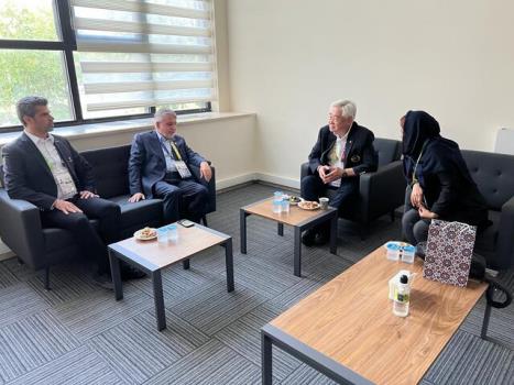 دیدار صالحی امیری با رئیس فدراسیون جهانی تکواندو