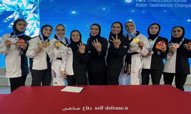تکواندوی بانوان ایران قهرمان آسیا شد