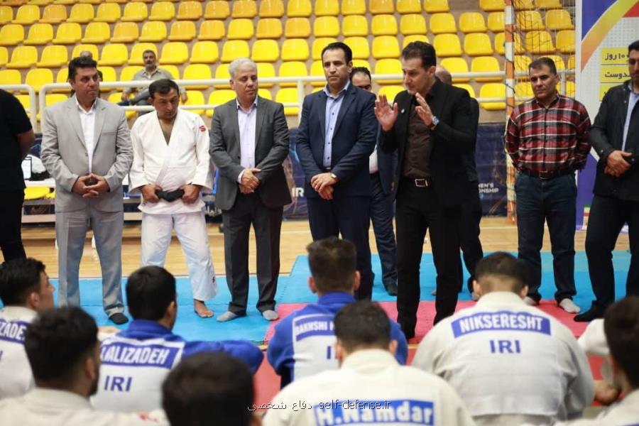 رئیس فدراسیون جودو در اردوی جودوکاران