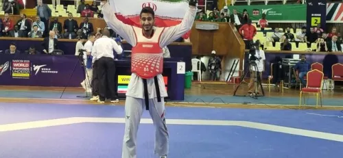 غلامی قهرمان تکواندوی جهان شد
