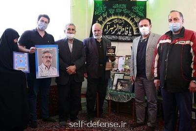 مسئولین هیات تكواندو تهران با خانواده زنده یاد فتحی دیدار كردند